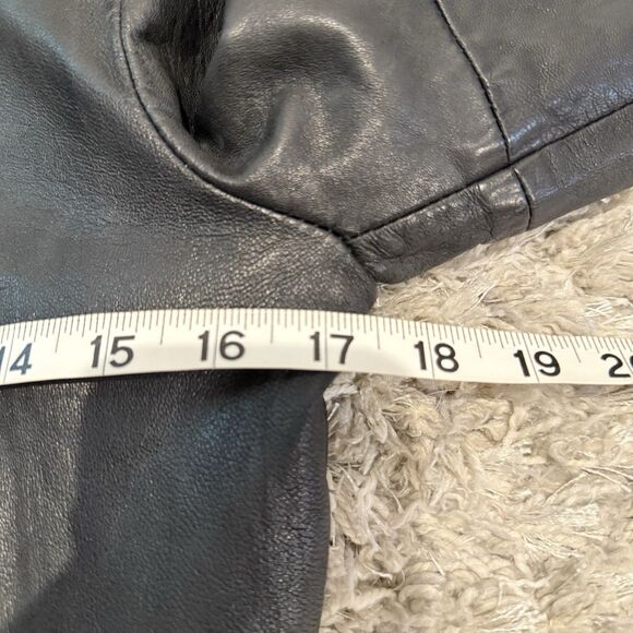 Walter Baker Women’s Leather Jacket XS Black Lambskin Motorcycle Studs Grunge - Picture 14 of 16